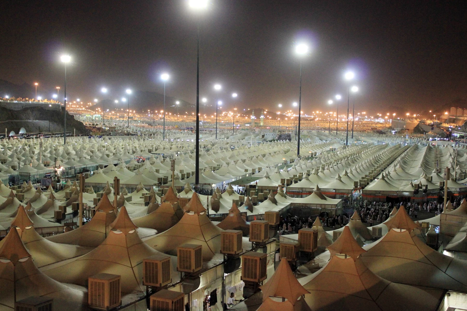 Teltbyen i Mina under hajj
